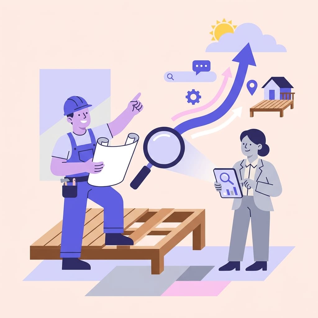 What is SEO and AEO for local Deck Builders?