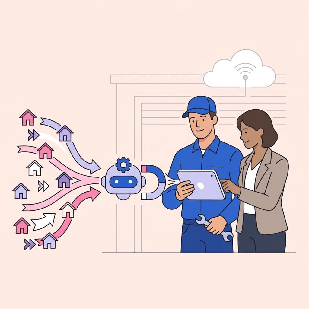 How Garage Door Technicians Can Generate Leads with AI