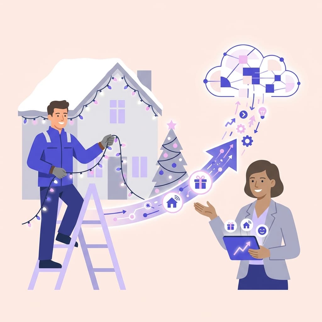 How Holiday Light Installers Can Generate Leads with AI