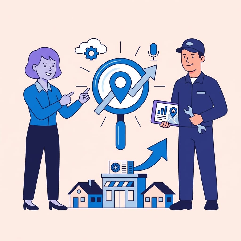 What is SEO and AEO for local HVAC companies?