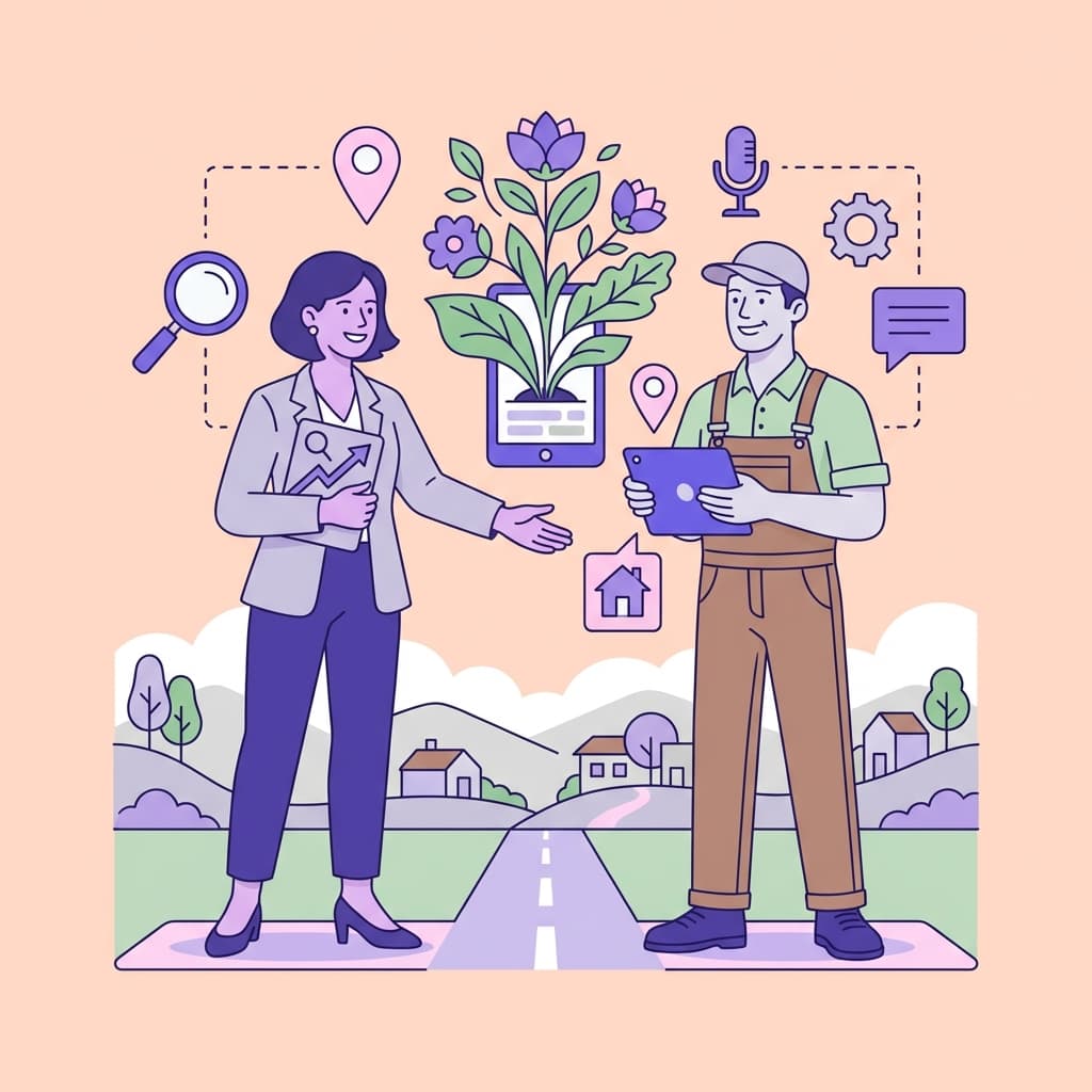 What is SEO and AEO for local Landscapers?