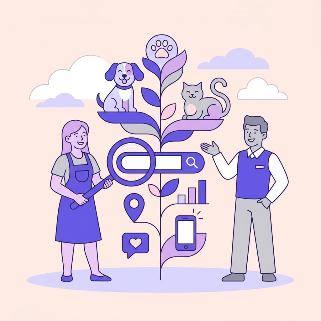 What is SEO and AEO for local Pet Care Professionals?