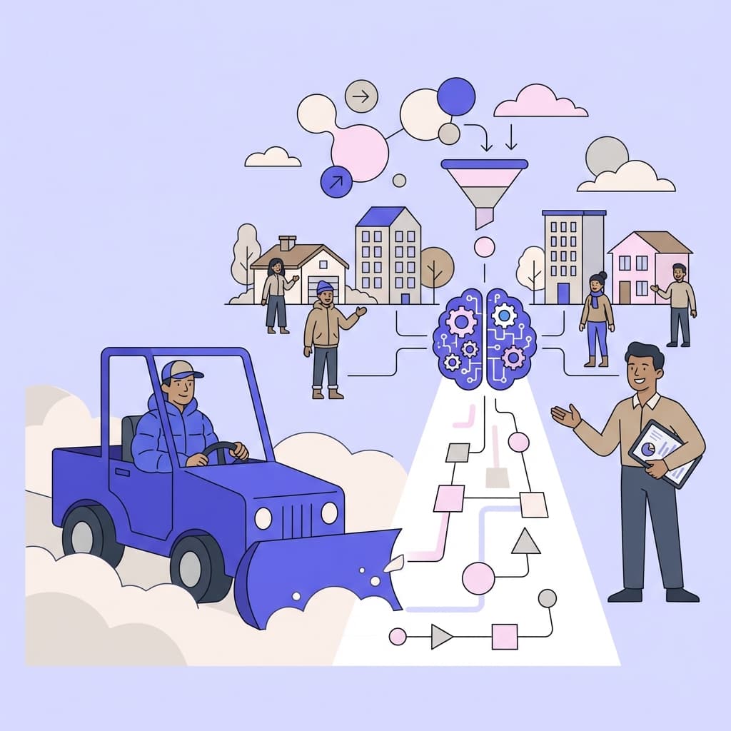 How Snow Removal Professionals Can Generate Leads with AI